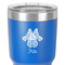 Irises (Van Gogh) 30 oz Stainless Steel Ringneck Tumbler - Blue - Close Up