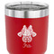 Irises (Van Gogh) 30 oz Stainless Steel Ringneck Tumbler - Red - CLOSE UP