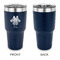 Irises (Van Gogh) 30 oz Stainless Steel Ringneck Tumblers - Navy - Single Sided - APPROVAL