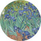 Irises (Van Gogh) 5" Multipurpose Round Label - Single Sticker