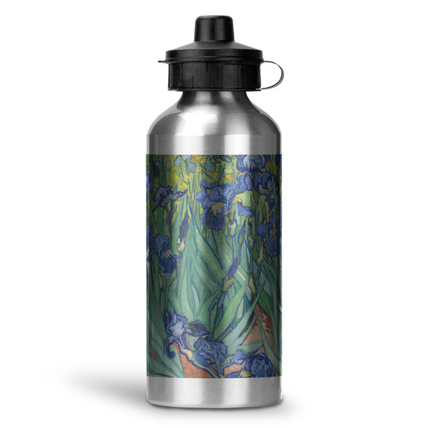 Custom Irises (Van Gogh) Water Bottles - 20 oz - Aluminum