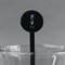 Irises (Van Gogh) Black Plastic 7" Stir Stick - Round - Main