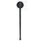 Irises (Van Gogh) Black Plastic 7" Stir Stick - Round - Single Stick