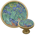 Irises (Van Gogh) Cabinet Knob - Gold