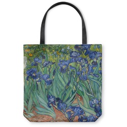 Irises (Van Gogh) Canvas Tote Bag - Large - 18"x18"