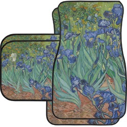 Irises (Van Gogh) Car Floor Mats Set - 2 Front & 2 Back