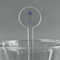 Irises (Van Gogh) Clear Plastic 7" Stir Stick - Round - Main