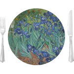 Irises (Van Gogh) 10" Glass Lunch / Dinner Plates - Single or Set