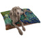 Irises (Van Gogh) Dog Bed - Large LIFESTYLE