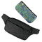 Irises (Van Gogh) Fanny Packs - FLAT (flap off)