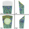 Irises (Van Gogh) French Fry Favor Box - Front & Back View