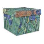 Irises (Van Gogh) Gift Box with Lid - Canvas Wrapped - Large