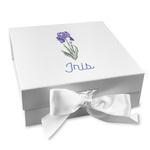 Irises (Van Gogh) Gift Box with Magnetic Lid - White