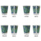 Irises (Van Gogh) Glass Shot Glass - Standard - Set of 4 - APPROVAL