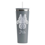 Irises (Van Gogh) RTIC Everyday Tumbler with Straw - 28oz - Grey - Double-Sided