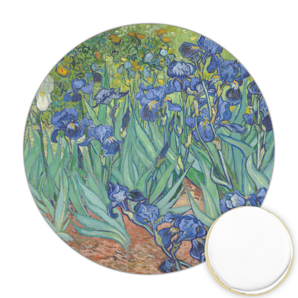 Custom Irises (Van Gogh) Printed Cookie Topper - Round