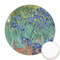 Irises (Van Gogh) Icing Circle - Medium - Front