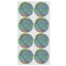 Irises (Van Gogh) Icing Circle - Medium - Set of 8