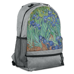 Irises (Van Gogh) Backpack - Grey