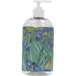 Irises (Van Gogh) Plastic Soap / Lotion Dispenser (16 oz - Large - White)