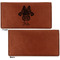 Irises (Van Gogh) Leather Checkbook Holder Front and Back Single Sided - Apvl