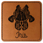 Irises (Van Gogh) Faux Leather Iron On Patch - Square