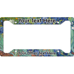 Irises (Van Gogh) License Plate Frame - Style A