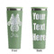 Irises (Van Gogh) Light Green RTIC Everyday Tumbler - 28 oz. - Front and Back