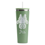 Irises (Van Gogh) RTIC Everyday Tumbler with Straw - 28oz - Light Green - Double-Sided