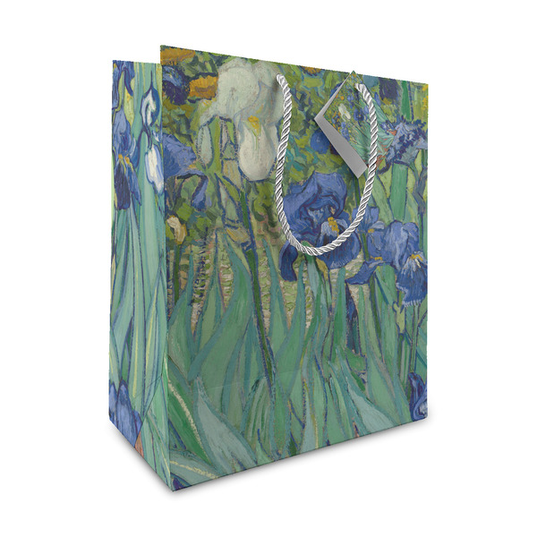 Custom Irises (Van Gogh) Medium Gift Bag