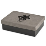 Irises (Van Gogh) Medium Gift Box w/ Engraved Leather Lid