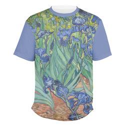 Irises (Van Gogh) Men's Crew T-Shirt - X Large