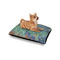 Irises (Van Gogh) Outdoor Dog Beds - Small - IN CONTEXT