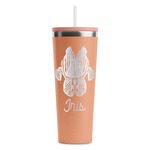 Irises (Van Gogh) RTIC Everyday Tumbler with Straw - 28oz - Peach - Single-Sided