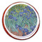 Irises (Van Gogh) Printed Icing Circle - Large - On Cookie