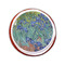 Irises (Van Gogh) Printed Icing Circle - Small - On Cookie