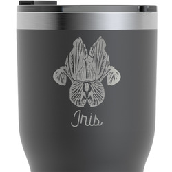 Irises (Van Gogh) RTIC Tumbler - Black - Engraved Front & Back