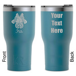 Irises (Van Gogh) RTIC Tumbler - Dark Teal - Laser Engraved - Double-Sided