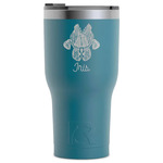 Irises (Van Gogh) RTIC Tumbler - Dark Teal - Laser Engraved - Single-Sided