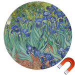 Irises (Van Gogh) Round Car Magnet - 10"