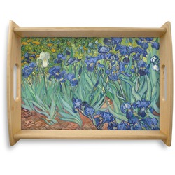 Irises (Van Gogh) Natural Wooden Tray - Large