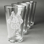 Irises (Van Gogh) Pint Glasses - Engraved (Set of 4)