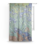 Irises (Van Gogh) Sheer Curtain