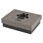 Irises (Van Gogh) Small Gift Box w/ Engraved Leather Lid