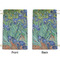 Irises (Van Gogh) Small Laundry Bag - Front & Back View