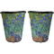 Irises (Van Gogh) Trash Can Black - Front and Back - Apvl