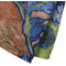 Irises (Van Gogh) Waffle Weave Towel - Closeup of Material Image