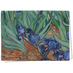 Irises (Van Gogh) Kitchen Towel - Waffle Weave - Full Color Print