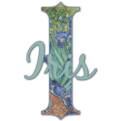 Irises (Van Gogh) Name & Initial Decal - Up to 12"x12"
