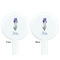 Irises (Van Gogh) White Plastic 7" Stir Stick - Double Sided - Round - Front & Back